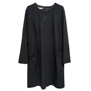 Diana Gallesi Womens Shift Dress Size 12 Black Keyhole Capsule Timeless Luxury